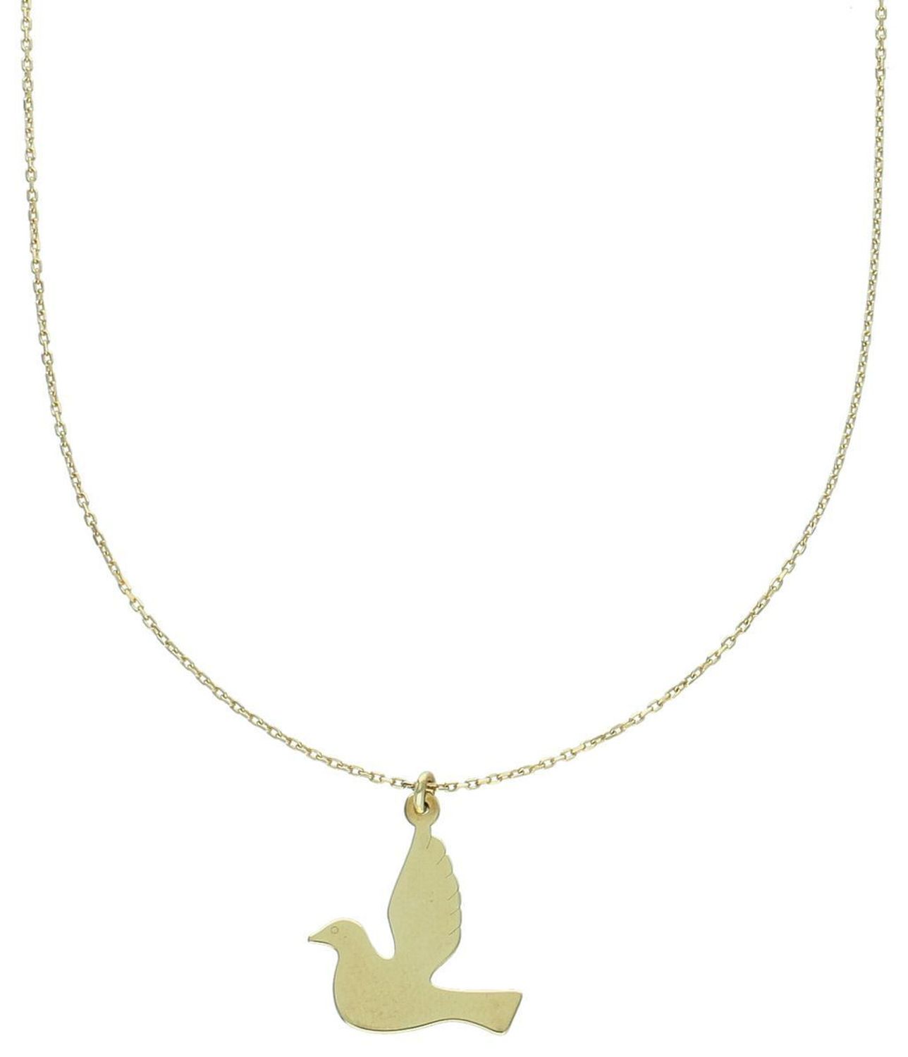 Złoty naszyjnik damski 333 Celebrytka z gołębiem to subtelna i ponadczasowa biżuteria, która z pewnością przyciągnie uwagę każdej miłośniczki eleganckich dodatków. 1.jpg